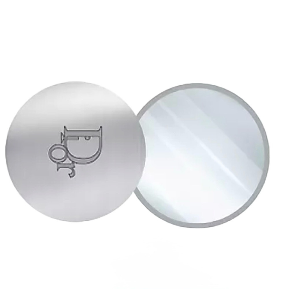 Dior Beauty Silver Double Sided Compact Pocket Mirror Silver New Authentic - Picture 3 of 17